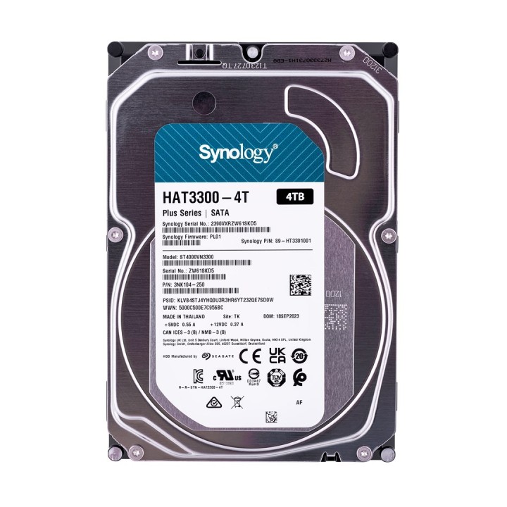 Synology HDD Plus Series (4TB 3.5" SATA) HAT3300-4T