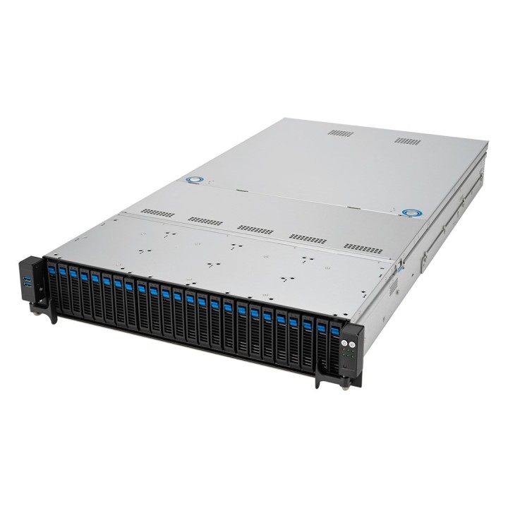 Platforma Asus Rack (2U) RS520A-E12-RS24U AMD Epyc 9004 (16x NVMe, 8x SATA/SAS, 2xM.2, 2xGPU, 2x10Gbe, IPMI, 1+1 1600W)