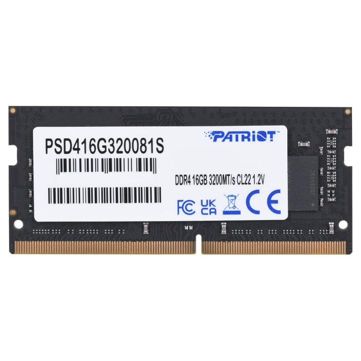 PATRIOT DDR4 16GB SIGNATURE LINE 3200 MHz SO-DIMM