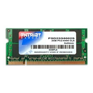 Pamięć Patriot Memory Signature PSD22G8002S (DDR2 SO-DIMM 1 x 2 GB 800 MHz CL6)