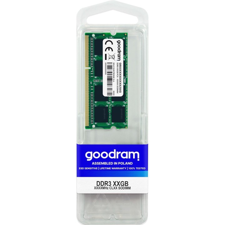 Pamięć GoodRam GR1333S364L9S/4G (DDR3 SO-DIMM 1 x 4 GB 1333 MHz CL9) (WYPRZEDAŻ)
