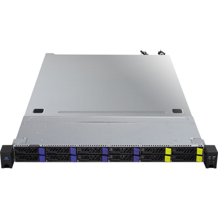 Platforma AsRock Rack (1U) 1U8S4E-GENOA/2T AMD Epyc 9005/9004 (8x 2,5" SATA HS, 4x 2,5" NVMe HS, 2xM.2, 2x10Gbe, IPMI, 1+1 750W)