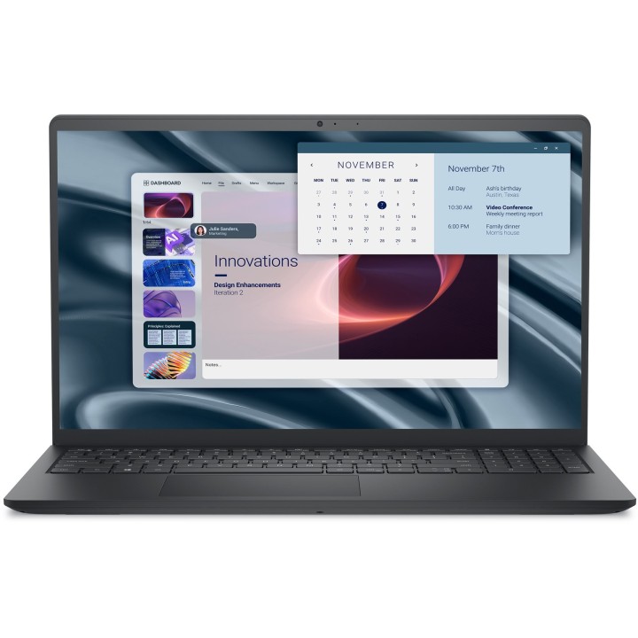 Dell Pro 15 Essential PV15255 Ryzen 3 7320U 15.6"FHD 250nits 8GB LPDDR5 SSD512 Radeon 610M Cam720p FgrPr WLAN+BT BcklKb 41Wh