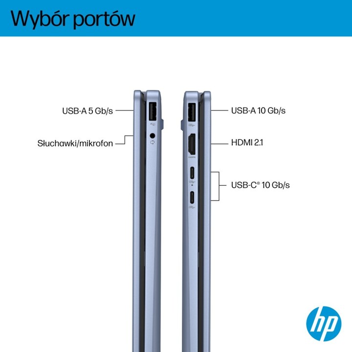 HP OmniBook 5 Flip 14-fp0004nw Core 5 120U 14"2K Touch IPS 300nits 16GB LPDDR5 5200 SSD512 Intel Graphics Cam 1080p 68Wh Win11