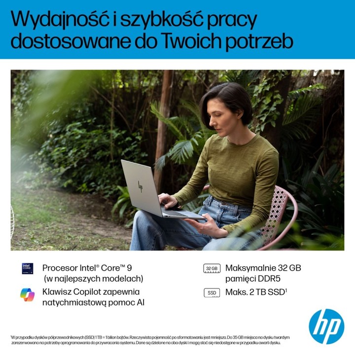 HP OmniBook 7 16-az0222nw Core 5 210H 16"2K 300nits AG 16GB DDR5 5200 SSD512 Intel Graphics Cam 5 Mpx IR 70Wh Win11 Glacial