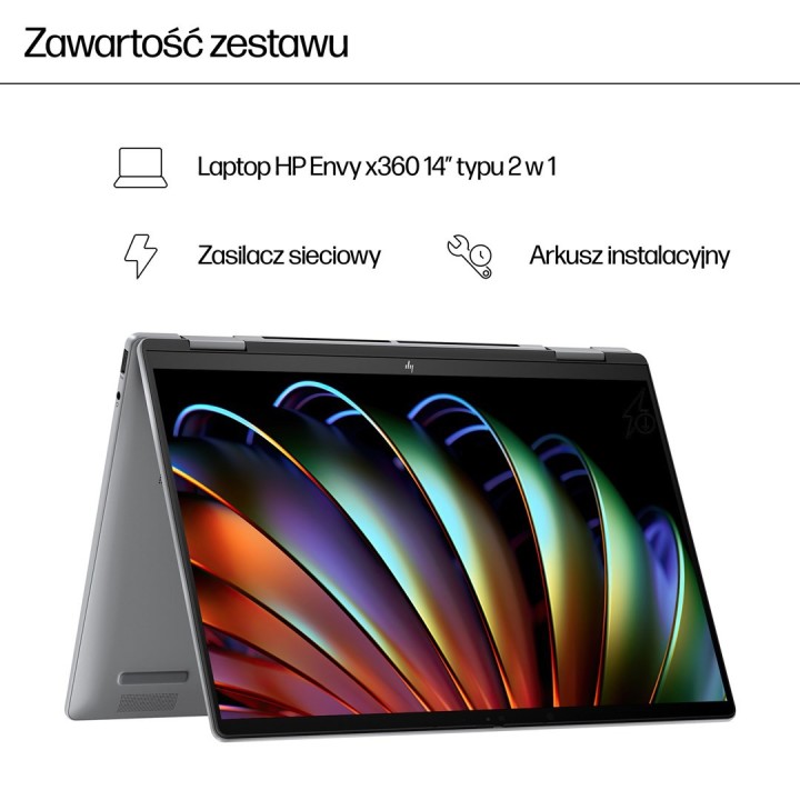HP Envy x360 14-fa0016nw Ryzen 7 8840HS 14"WUXGA Touch 300nits 16GB LPDDR5-6400 SSD512 Radeon 780M Cam 5 Mpx IR 59Wh Win11