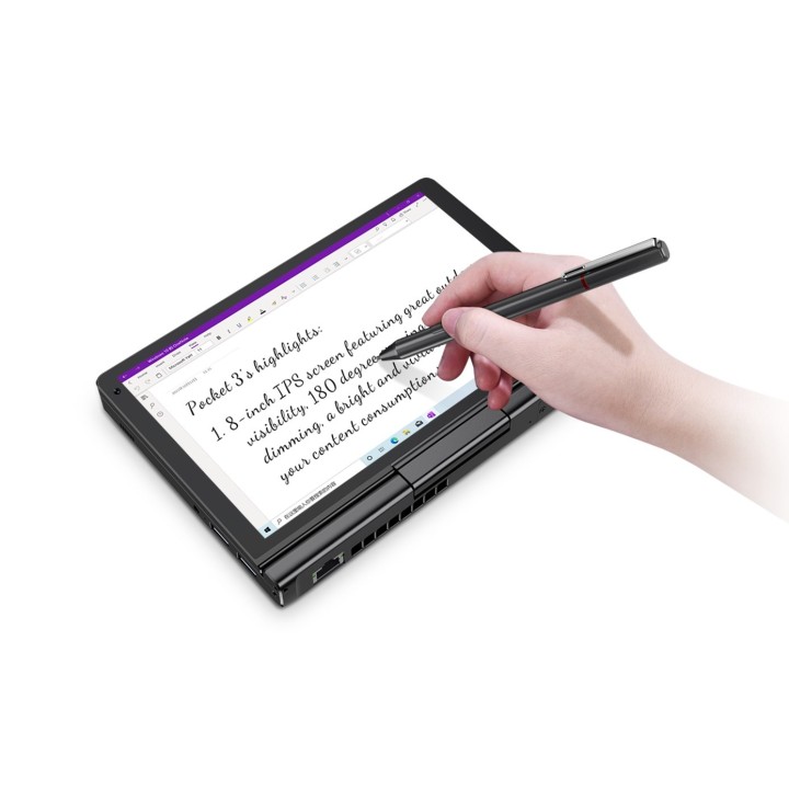 Laptop GPD-Pocket-3K1 i3-1125G4/8" WUXGA (1920x1200) Touchscreen IPS/x360/LAN/16GB/SSD 512GB/BT/BLKB/FPR/x360/Win 11 Graphite