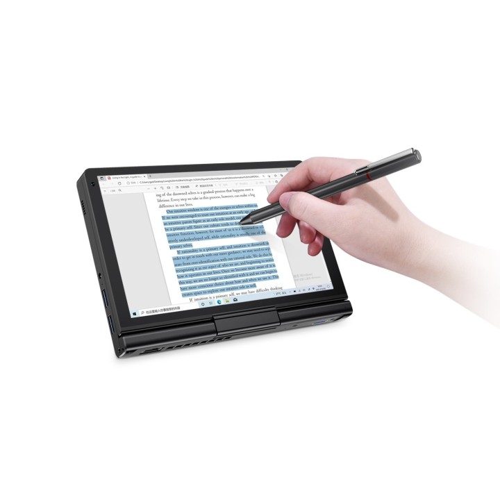 Laptop GPD-Pocket-3K1 i3-1125G4/8" WUXGA (1920x1200) Touchscreen IPS/x360/LAN/16GB/SSD 512GB/BT/BLKB/FPR/x360/Win 11 Graphite