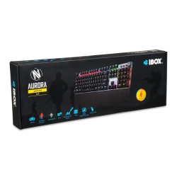 Klawiatura mechaniczna IBOX AURORA K-4 RGB IKGMK4 (USB (US) kolor czarny)