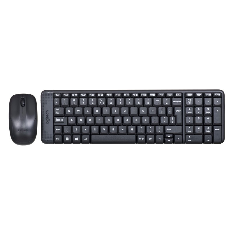 Zestaw klawiatura + mysz membranowa Logitech MK220 920-003168 (USB 2.0 kolor czarny optyczna)