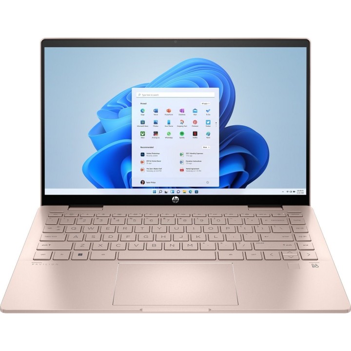 HP Pavilion x360 14-ek2000ny Core 5 120U 14"FHD Touch IPS 60Hz 300nits 16GB DDR4 SSD512 Cam 5MP 43Wh Win11 Pale Golden Rose 2Y