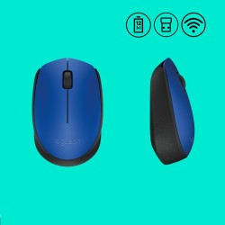 Mysz Logitech 910-004640 (optyczna 1000 DPI kolor niebieski