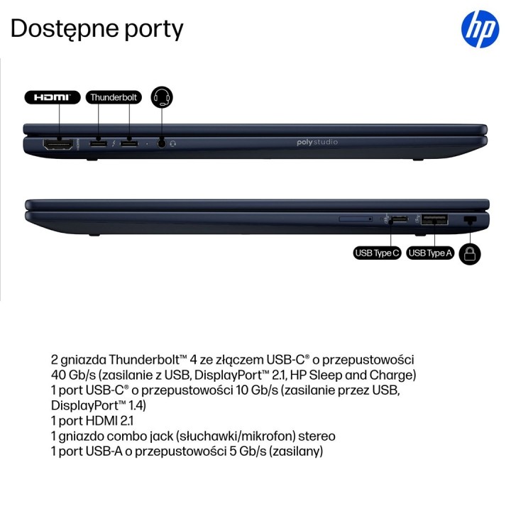 HP EliteBook X G1i Flip Ultra 7 258V 14"2.5K Touch 800nits 120Hz AG 32GB LPDDR5x-8533 SSD512 Intel Arc Cam IR 5 Mpx AI 68Wh
