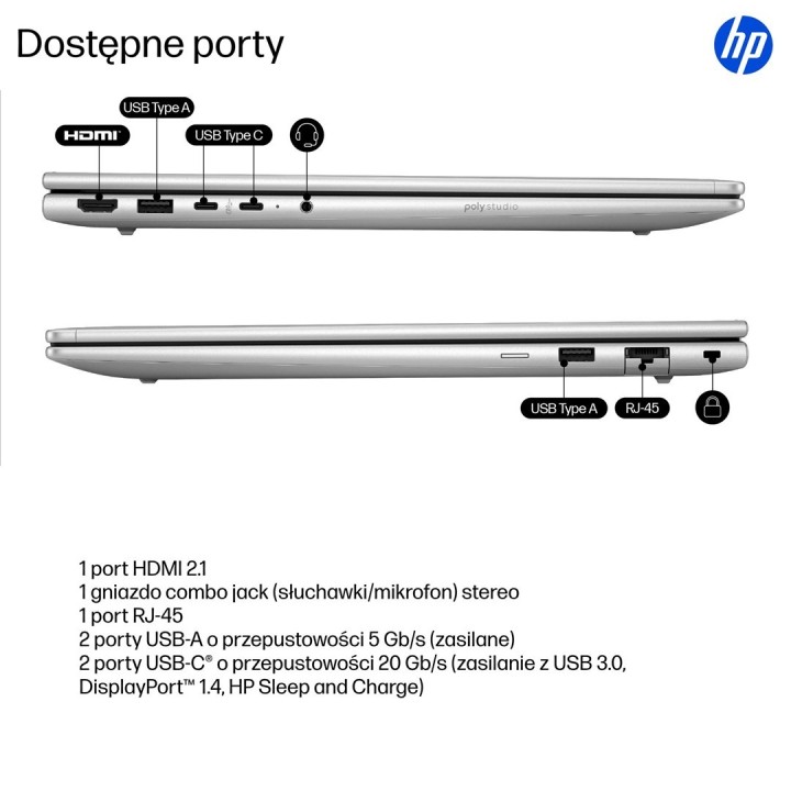 HP ProBook 4 G1i Ultra 7 255U 16"WUXGA 300nits 60Hz AG 16GB DDR5 5600 SSD512 Intel Arc Cam 1080p 56Wh W11Pro Pike Silver