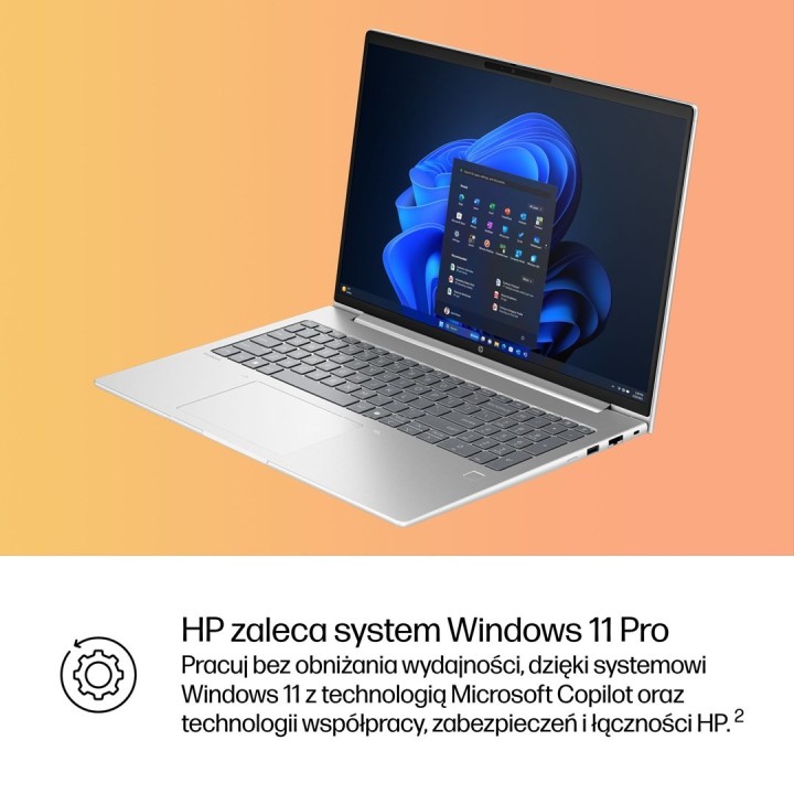 HP ProBook 4 G1i Ultra 7 255U 16"WUXGA 300nits 60Hz AG 16GB DDR5 5600 SSD512 Intel Arc Cam 1080p 56Wh W11Pro Pike Silver