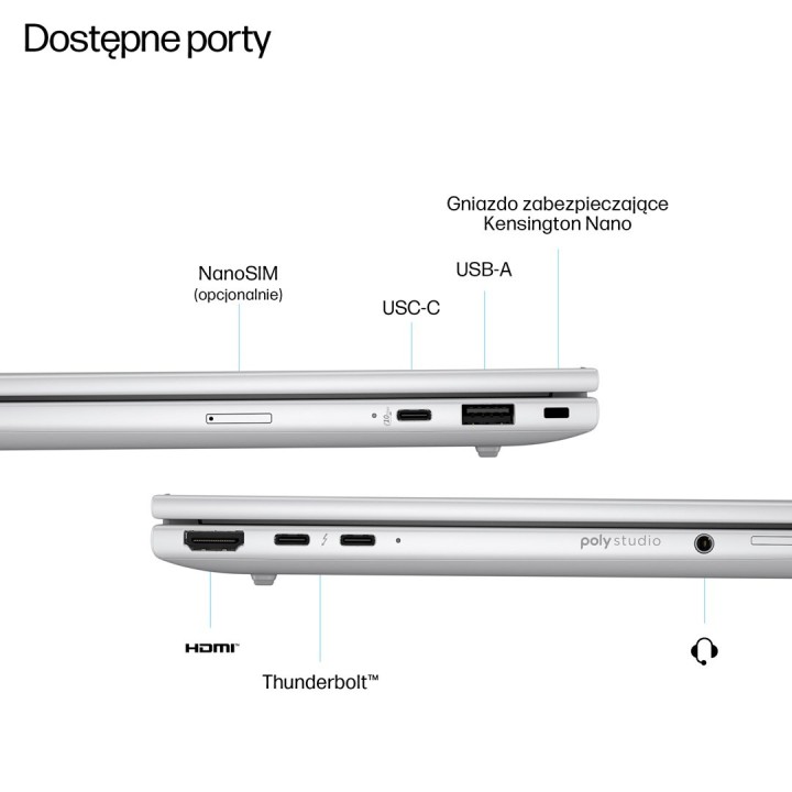 HP EliteBook 8 G1i Ultra 7 255U 14"WUXGA 400nits AG LBL 32GB DDR5 5600 SSD512 Intel Arc Cam 5MP+IR+ISP 62Wh W11Pro Glacier
