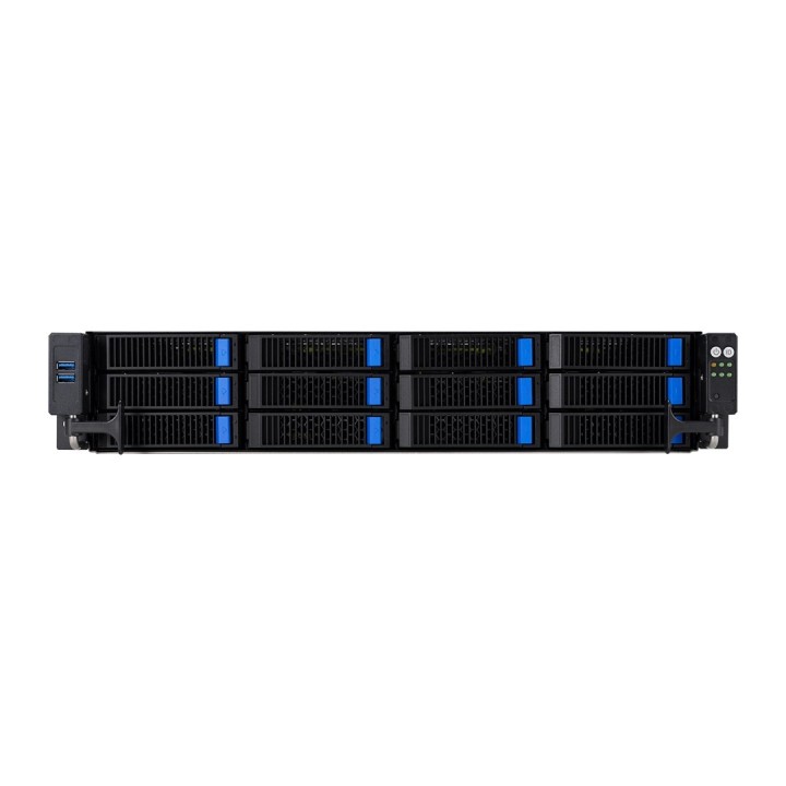 Platforma Asus Rack (2U) RS521A-E12-RS12U AMD Epyc 9005/9004 (12x NVMe/SATA HS, 2xM.2, 2x1Gbe, IPMI, 1+1 1600W)