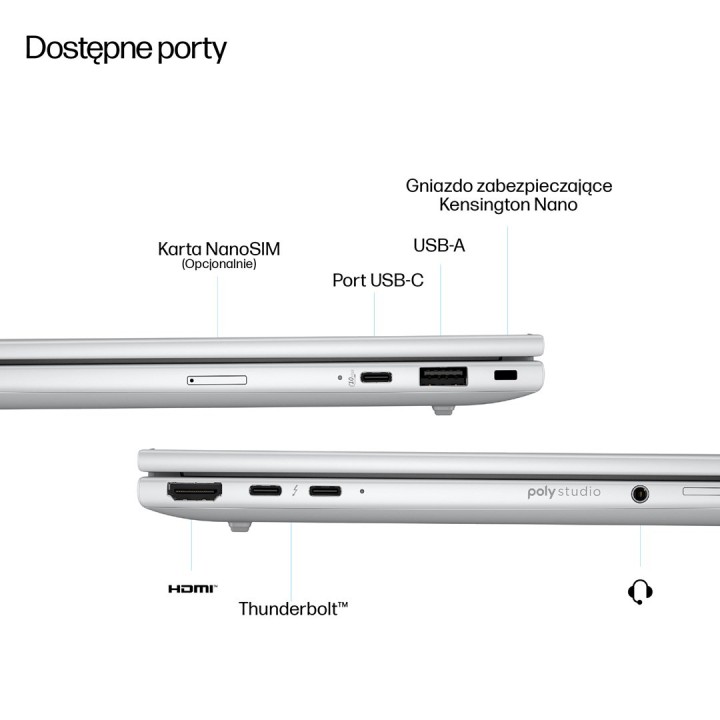 HP EliteBook 8 G1i Ultra 7 258V 14"WUXGA 400nits AG LBL 32GB LPDDR5x-8533 SSD512 Intel Arc Cam 5MP+IR+ISP 62Wh W11Pro Glacier