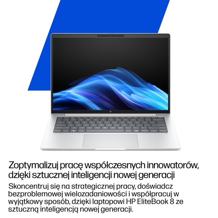 HP EliteBook 8 G1i Ultra 7 258V 14"WUXGA 400nits AG LBL 32GB LPDDR5x-8533 SSD512 Intel Arc Cam 5MP+IR+ISP 62Wh W11Pro Glacier