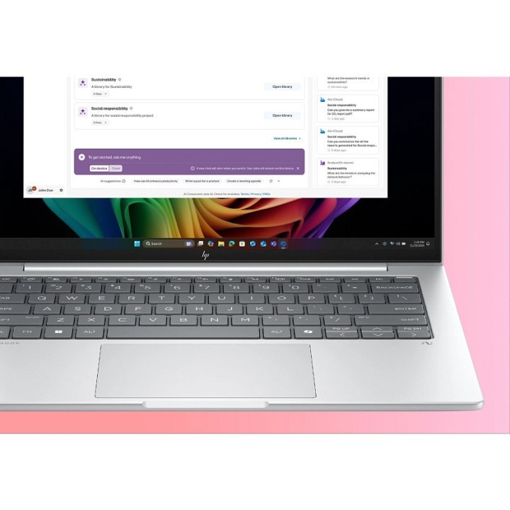 HP EliteBook 8 G1i Ultra 7 258V 14"WUXGA 400nits AG LBL 32GB LPDDR5x-8533 SSD512 Intel Arc Cam 5MP+IR+ISP 62Wh W11Pro Glacier