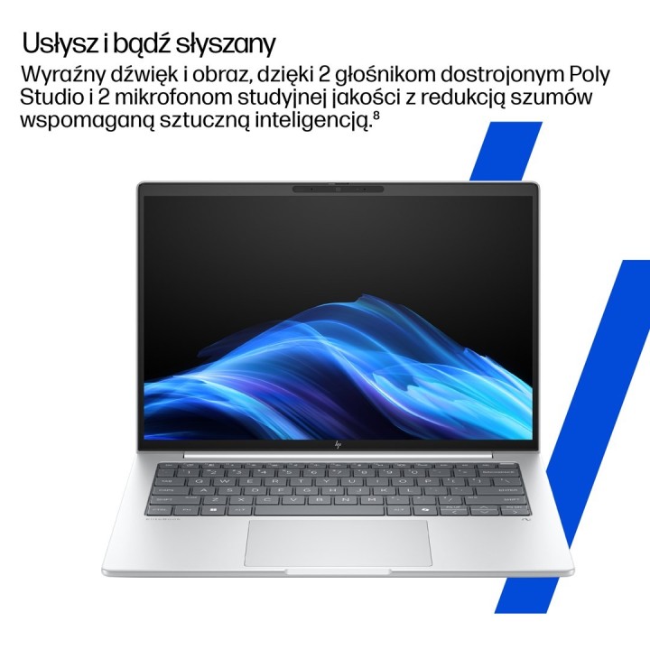 HP EliteBook 8 G1i Ultra 7 258V 14"WUXGA 400nits AG LBL 32GB LPDDR5x-8533 SSD512 Intel Arc Cam 5MP+IR+ISP 62Wh W11Pro Glacier