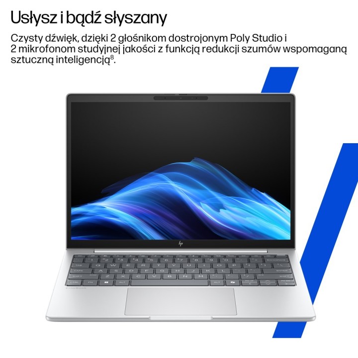 HP EliteBook 8 G1i Ultra 7 255U 16"WUXGA 400nits AG LBL 32GB DDR5 5600 SSD1TB LTE 5G Cam 5MP+IR+ISP 62Wh W11Pro Glacier Silver