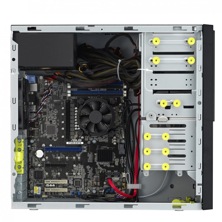 ASUS Tower TS100-E11-PI4/300WIntel C256 1x LGA 1200 95W 4xDDR4 3200/2933/2666 ECC UDIMM 3x3.5" SATA 2 x Intel® I210-AT PSUx1