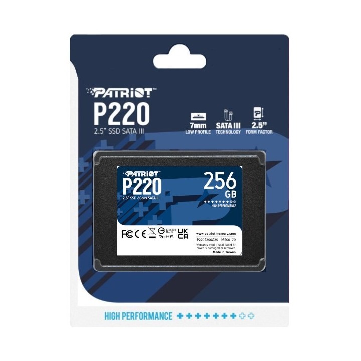 SSD Patriot P220 256GB SATA3 2,5"