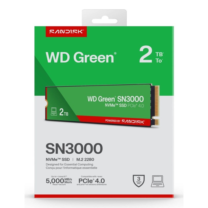 SSD WD Green SN3000 2TB NVMe WDS200T4G0E