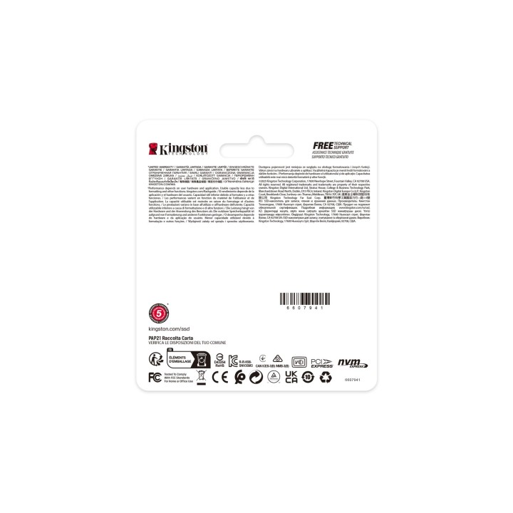 Kingston DYSK SSD 2000G NV3 M.2 2230 PCIe 4.0 NVMe