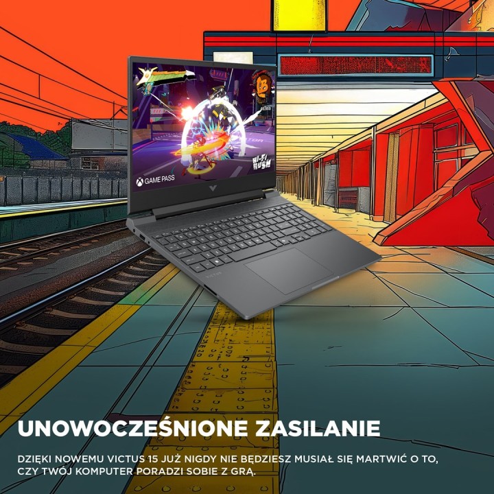 HP Victus 15-fb3231nw Ryzen 7 7445HS 15,6"FHD IPS 144Hz 300nits AG 16GB DDR5 5600 SSD512 RTX4050_6GB Cam 720p 70Wh Win11 Gray 2Y