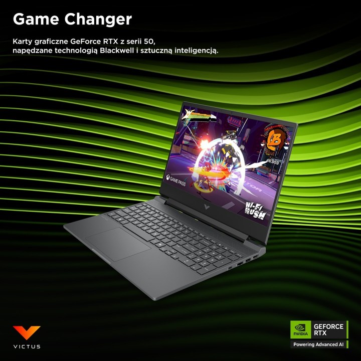 HP Victus 15-fb3231nw Ryzen 7 7445HS 15,6"FHD IPS 144Hz 300nits AG 16GB DDR5 5600 SSD512 RTX4050_6GB Cam 720p 70Wh Win11 Gray 2Y