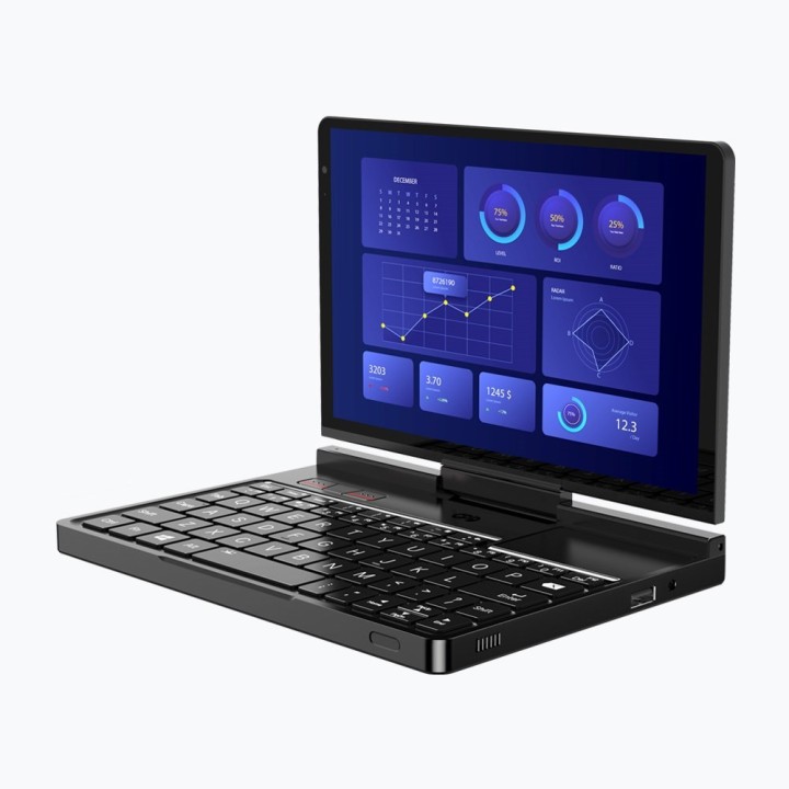 Laptop GPD-Pocket-4 Ryzen 7 8840U/8" WQXGA (2560x1600) Touchscreen 144Hz IPS/x360/LAN/16GB/SSD 1TB/BT/BLKB/FPR/x360/Radeon 780M