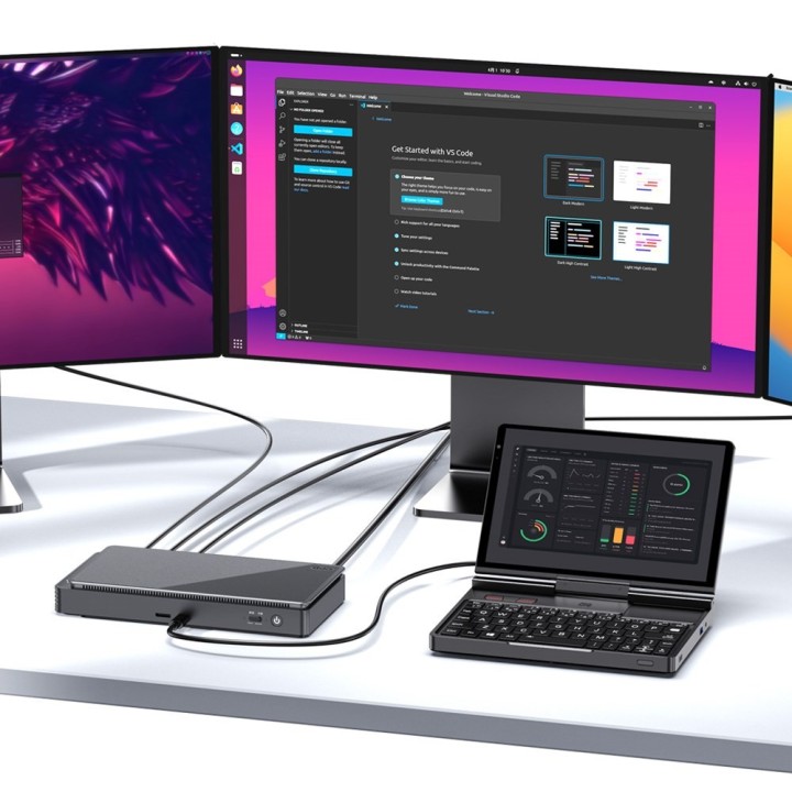 Laptop GPD-Pocket-4 Ryzen 7 8840U/8" WQXGA (2560x1600) Touchscreen 144Hz IPS/x360/LAN/16GB/SSD 1TB/BT/BLKB/FPR/x360/Radeon 780M