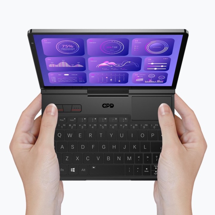 Laptop GPD-Pocket-4 Ryzen 7 8840U/8" WQXGA (2560x1600) Touchscreen 144Hz IPS/x360/LAN/16GB/SSD 1TB/BT/BLKB/FPR/x360/Radeon 780M