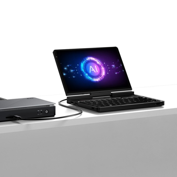 Laptop GPD-Pocket-4 Ryzen 7 8840U/8" WQXGA (2560x1600) Touchscreen 144Hz IPS/x360/LAN/16GB/SSD 1TB/BT/BLKB/FPR/x360/Radeon 780M