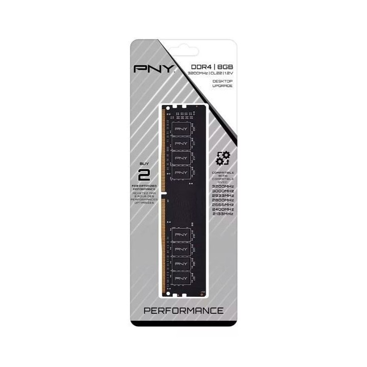 Pamięć PNY 8GB DDR4 3200MHz 25600 MD8GSD43200-SI
