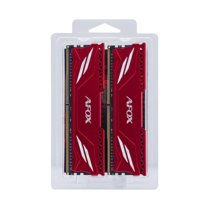 AFOX GAMING DDR4 2X16GB 3200MHZ CL16 RANK1 XMP2 RED AFLD432PS1CAD