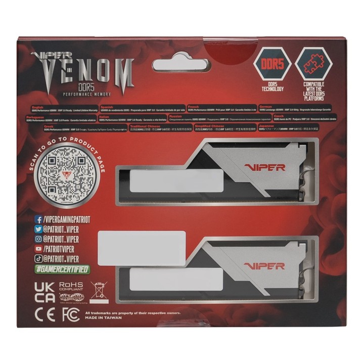 Patriot Viper Venom DDR5 2x8GB 6000MHz CL36 XMP3/EXPO