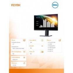 Dell Monitor 23 P2319H IPS LED Full HD (1920x1080) 169HDMIDPVGA5xUSB3Y PPG