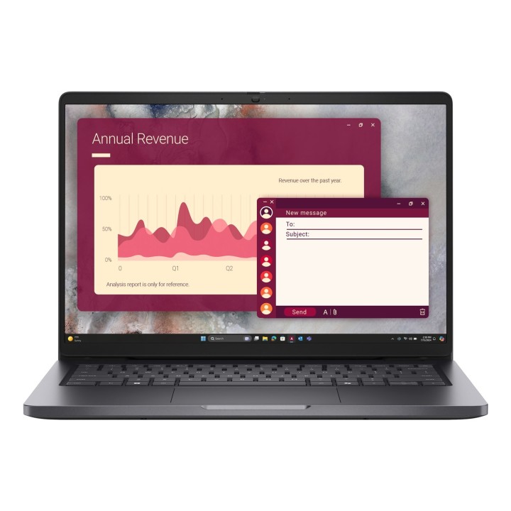 Dell Pro 14 PC14250 Core 7 150U 14.0"FHD+ IPS 300nits 60Hz 16GB DDR5 5200 SSD512 Intel Graphics FgrPr Cam FHD+IR WLAN+BT BcklKb
