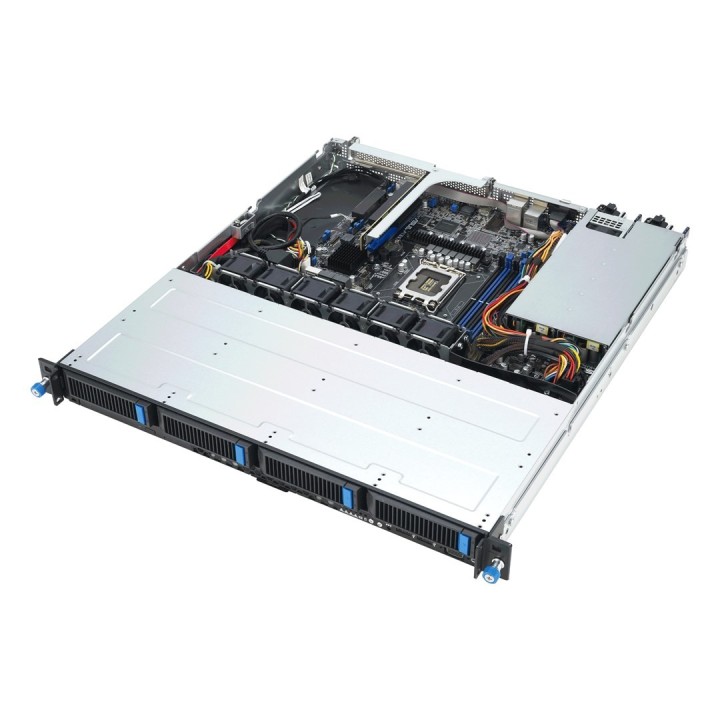 ASUS Rack 1U RS300-E12-RS4/350W Intel C262 LGA1700 95W 4xDDR5 4400/4000/3600 4x3,5"/2,5" 4*SATA/SAS/NVMe 2x Intel I210AT 1x