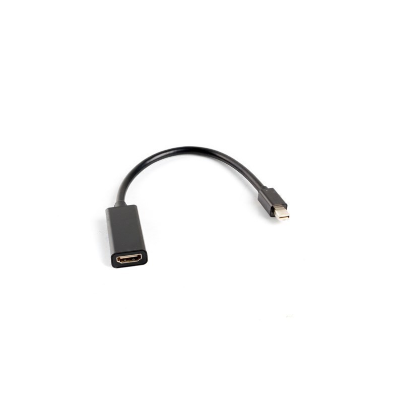 Adapter Lanberg AD-0005-BK (Mini DisplayPort M - HDMI F 0,20m kolor czarny)
