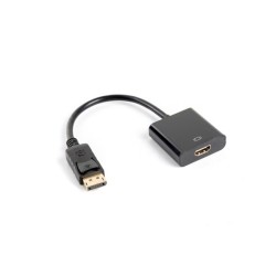 Adapter Lanberg AD-0009-BK (DisplayPort M - HDMI F 0,10m kolor czarny)