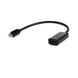 Adapter GEMBIRD A-MDPM-HDMIF-02 (Mini DisplayPort M - HDMI F 0,15m kolor czarny)