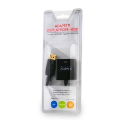Adapter SAVIO cl-55 (HDMI F - DisplayPort M 0,10m kolor czarny)