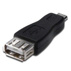 Adapter Akyga AK-AD-08 (USB F - Micro USB M kolor czarny)