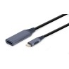 GEMBIRD ADAPTER USB TYP-C DO HDMI NA KABLU SZARY, 15CM
