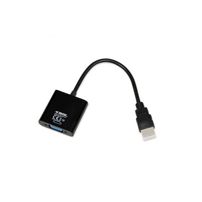 Adapter IBOX IAHV01 (HDMI M - D-Sub (VGA) F 1m kolor czarny)
