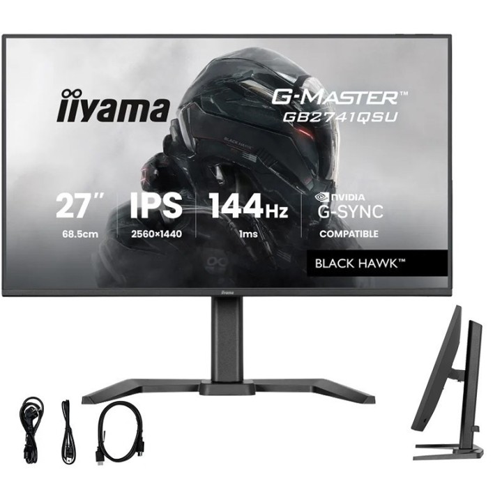 MONITOR IIYAMA LED IPS 27" GB2741QSU-B1 Black Hawk 144Hz